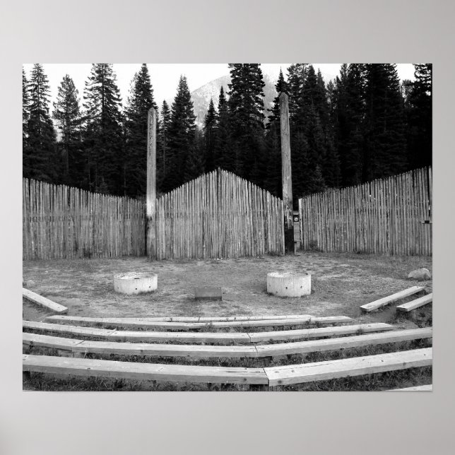 Campfeuerbox BW Poster (Vorne)