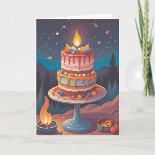 Campfire Birthday Bliss Karte