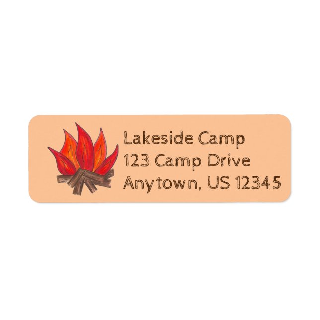 Campfire Camp Feuer Flammen Außenenthusiast (Vorne)