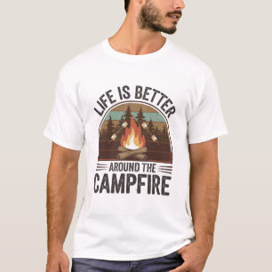 Campfire Comfort T-Shirt - Embrace Outdoor Serenit