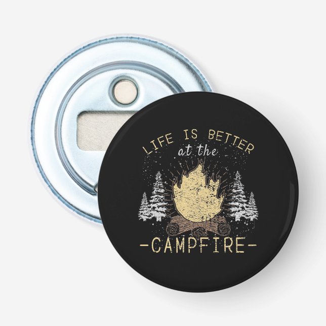 Campfire - Das Leben wird besser durch das Campfeu Flaschenöffner (Vorderseite)