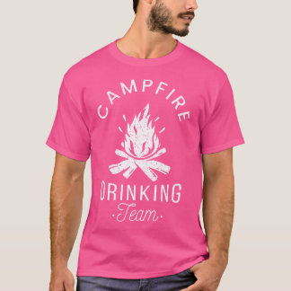 Campfire Drink Team Camp Lovers Scout Camper T-Shirt