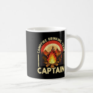 Campfire Drink Team Kapitän Funny Camping Outdo Kaffeetasse