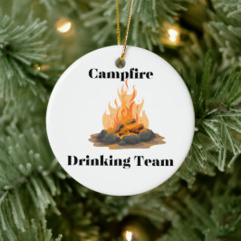 Campfire Drink Team Keramik Ornament