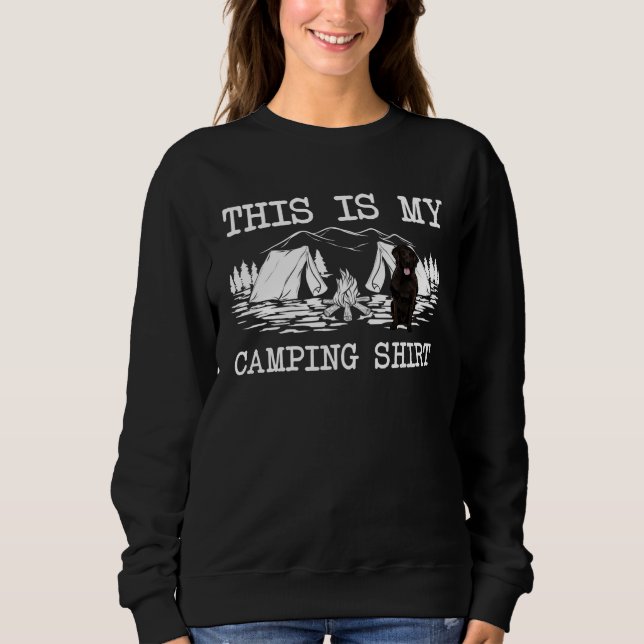 Campfire Flat Coated Retriever Dog This Is My Camp Sweatshirt (Vorderseite)