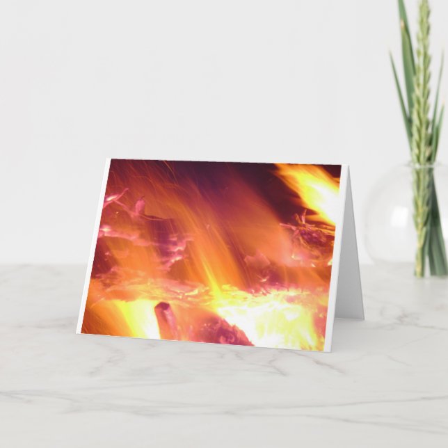 Campfire Holiday Card Feiertagskarte (Vorderseite)