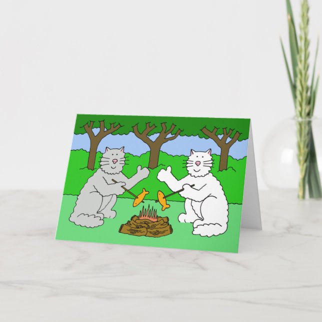 Campfire Katzen Vermisst, während Sie im Lager sin Karte (Vorderseite)