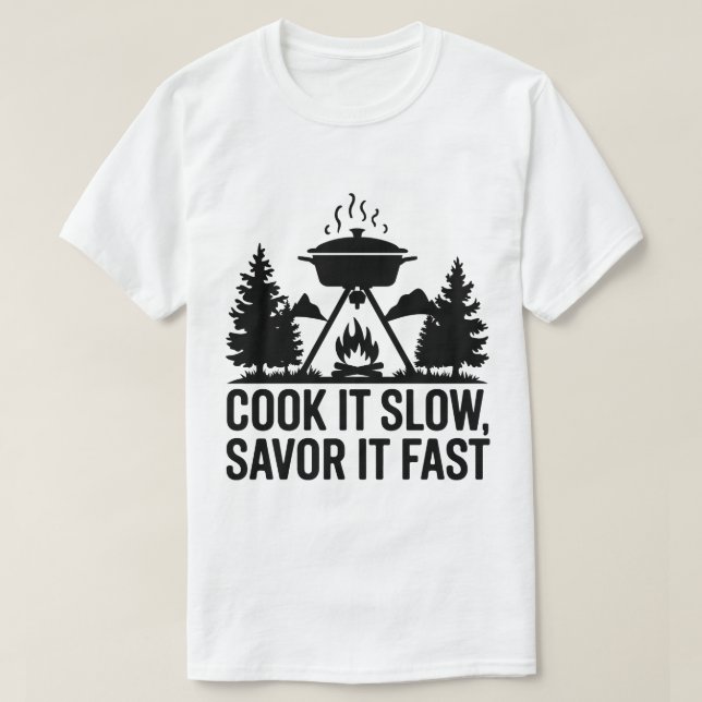 Campfire Kochfeld Bergsee-Zauber Wilderness T-Shirt (Design vorne)