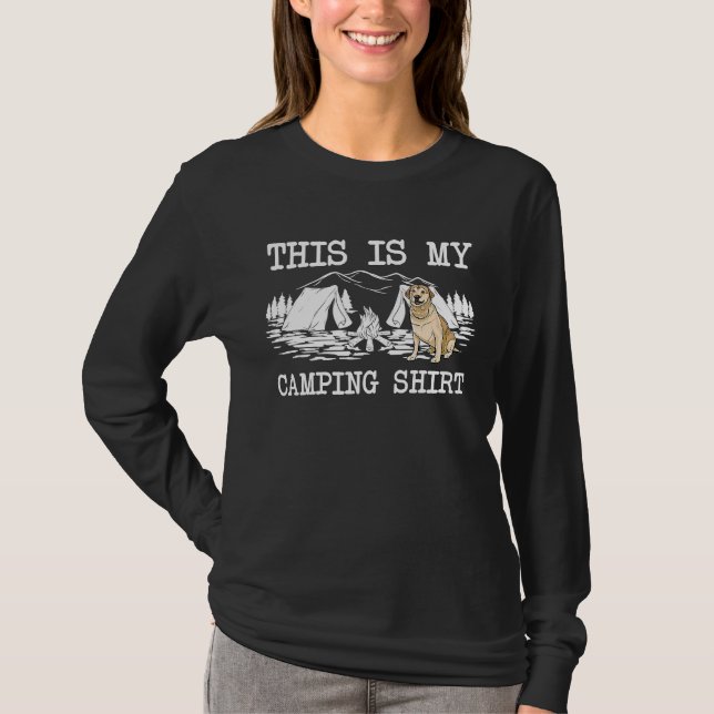 Campfire Labrador Retriever Dog This Is My Camping T-Shirt (Vorderseite)