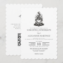 Campfire Love Wedding Einladung