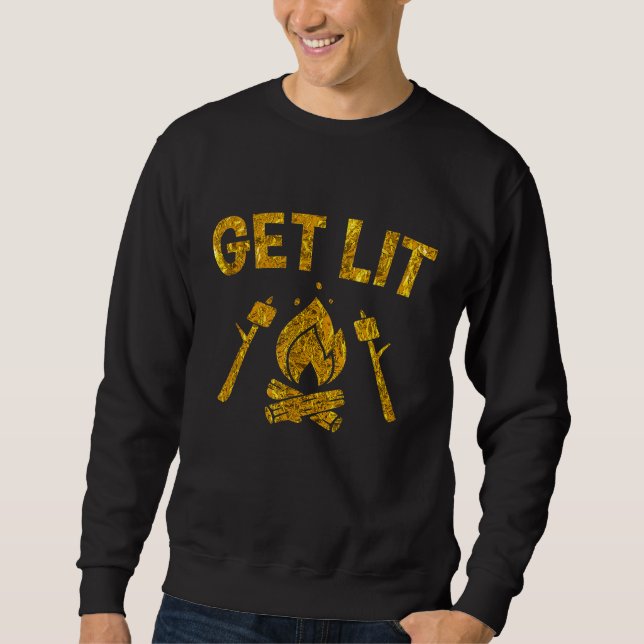 Campfire Marshmallows T Smores Camping Jo Sweatshirt (Vorderseite)