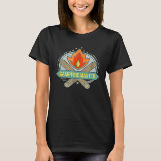 Campfire Master Camping Geschenk Tshirt Vathtag