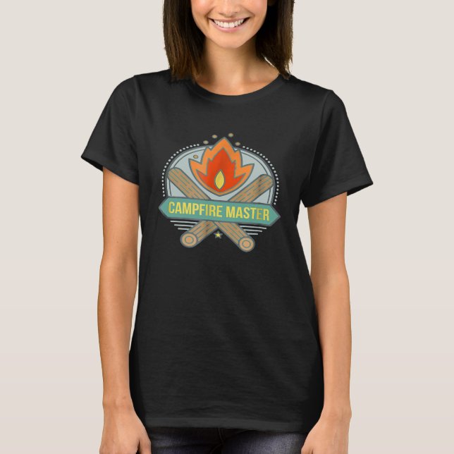 Campfire Master Camping Geschenk Tshirt Vathtag (Vorderseite)