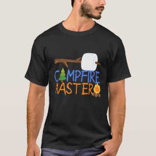 Campfire Master Vater Camping Camp Smoors Bonfire T-Shirt