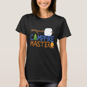 Campfire Master Vater Camping Camp Smoors Bonfire T-Shirt