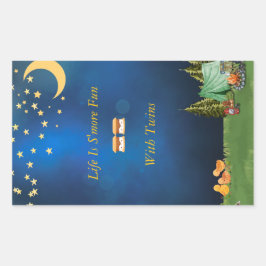 Campfire mit S'mores Aufkleber