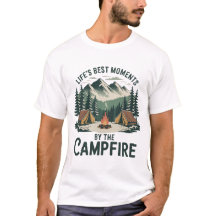 Campfire-Momente Vintage-Berg-Design Herren