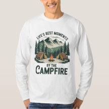 Campfire-Momente Vintage-Berg-Design Herren