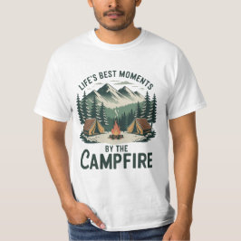 Campfire Moments Vintage Mountain Design  Men’s  T-Shirt