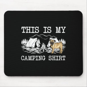 Campfire Mops Hund Das ist mein Camping Mousepad