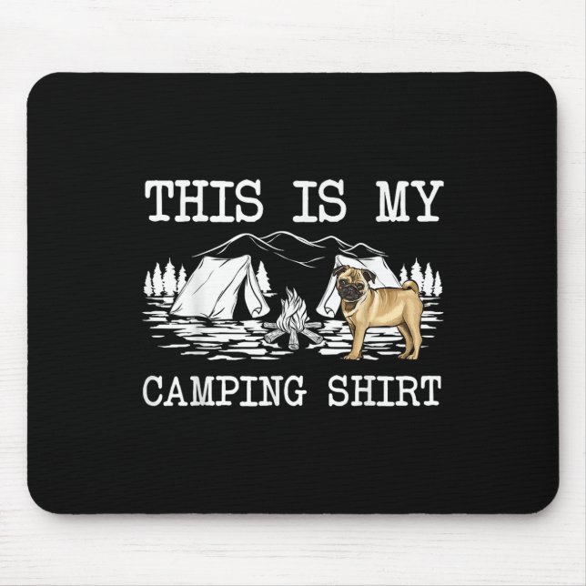 Campfire Mops Hund Das ist mein Camping Mousepad (Vorne)