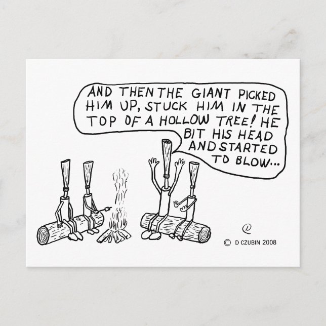 Campfire Reeds Postkarte (Vorderseite)