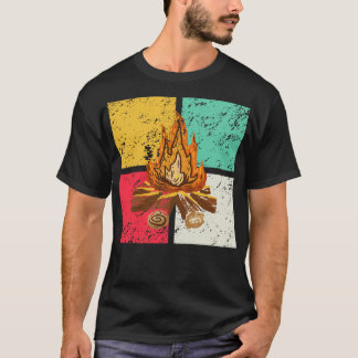 Campfire Retro Vintage T-Shirt
