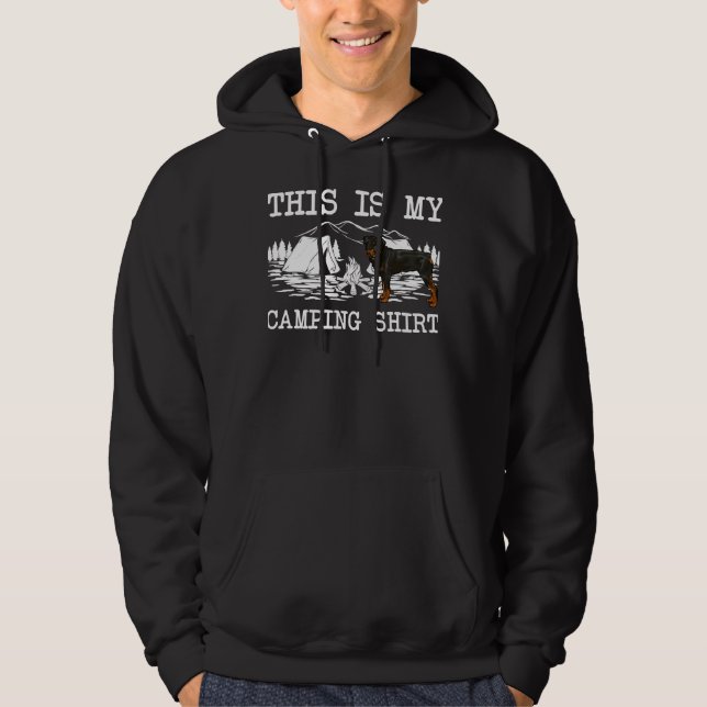 Campfire Rottweiler Hund Das ist mein Camping Hoodie (Vorderseite)