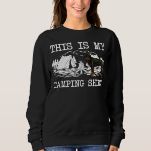 Campfire Rottweiler Hund Das ist mein Camping Sweatshirt