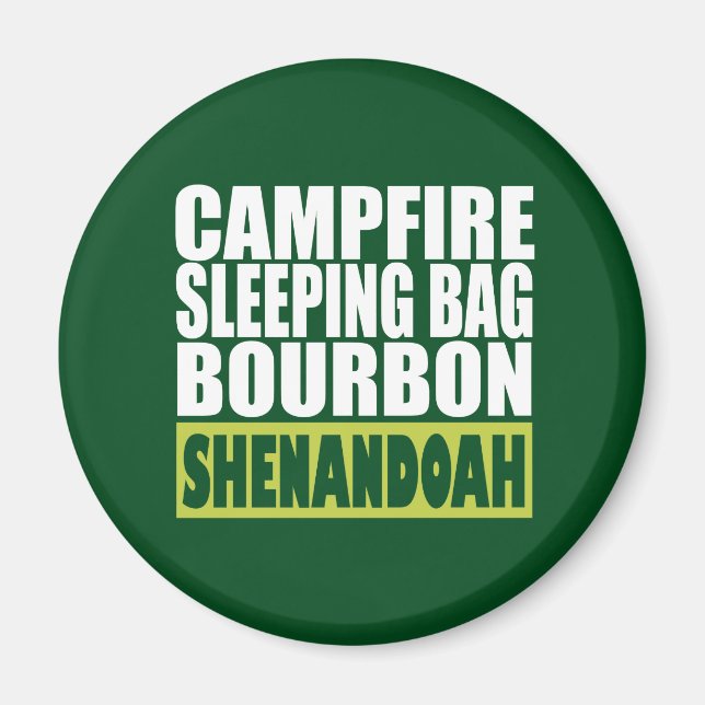 Campfire Schlaftasche Bourbon Shenandoah Magnet (Vorne)