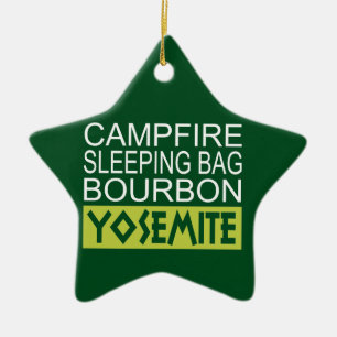 Campfire Schlaftasche Bourbon Yosemite Keramik Ornament