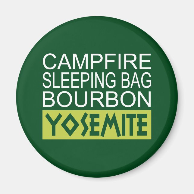 Campfire Schlaftasche Bourbon Yosemite Magnet (Vorne)