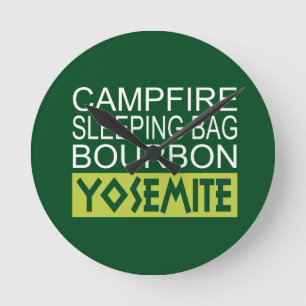 Campfire Schlaftasche Bourbon Yosemite Runde Wanduhr