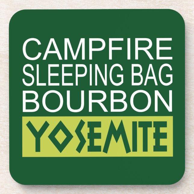 Campfire Schlaftasche Bourbon Yosemite Untersetzer (Vorderseite)