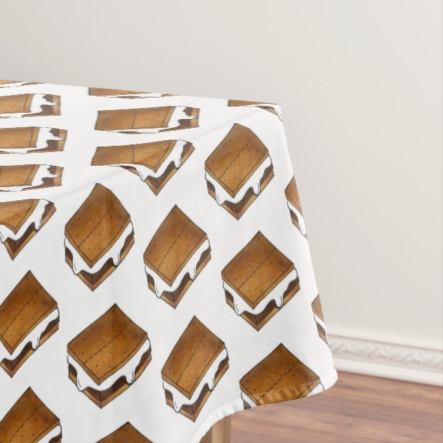 Campfire S'mores Chocolate Marshmallow Smore Tischdecke (Beispiel)