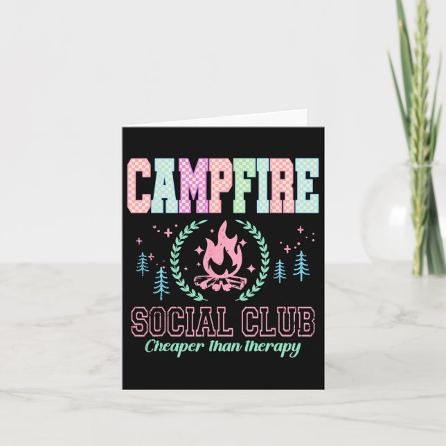 Campfire Sozialverein Funny Camping Karte (Vorderseite)
