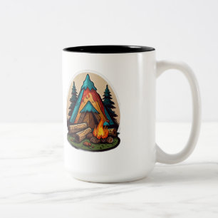 Campfire Spaß für Ihre Themen Zweifarbige Tasse