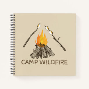 Campfire Travel Journal oder Camp Cabin Gästebuch Notizbuch