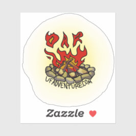 Campfire Vinyl Sticker