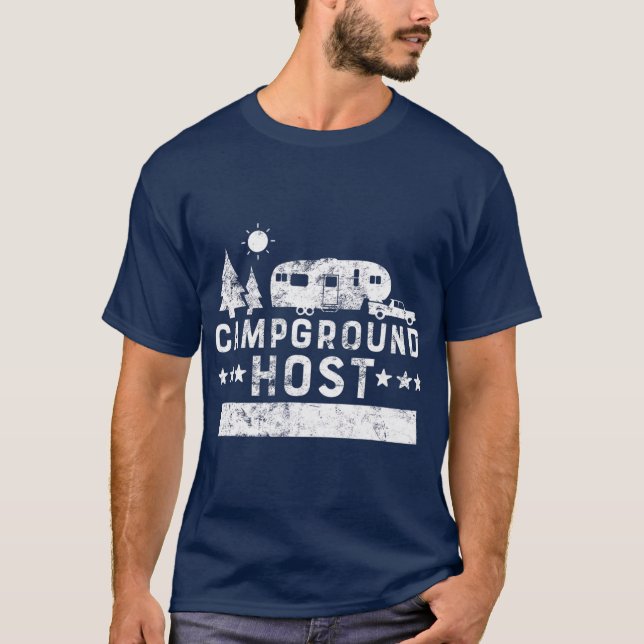 Campground Host Camp Host Camping RV Urlaub T-Shirt (Vorderseite)