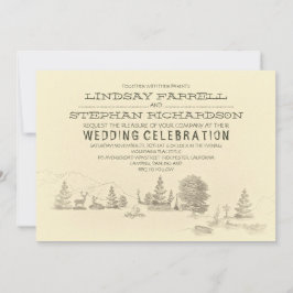 Campground Illustration Camping Hochzeit Einladung