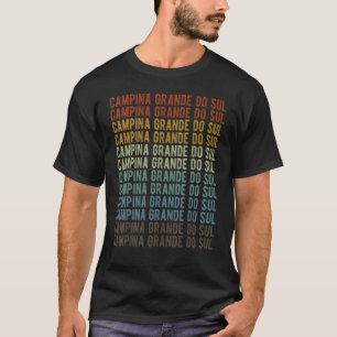 Campina Grande do Sul Stadt Brasilien Retro Vintag T-Shirt