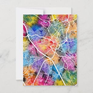 Campinas Brazil City Map Postkarte