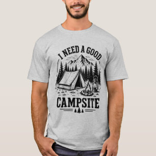 Camping-Abenteuer Bergcamping-Geschenk Vintage T-Shirt