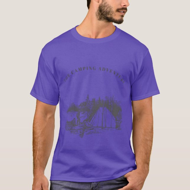Camping-Abenteuer Junge T-Shirt (Vorderseite)