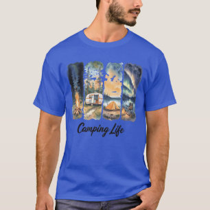 Camping-Abenteuer Mädchen T-Shirt