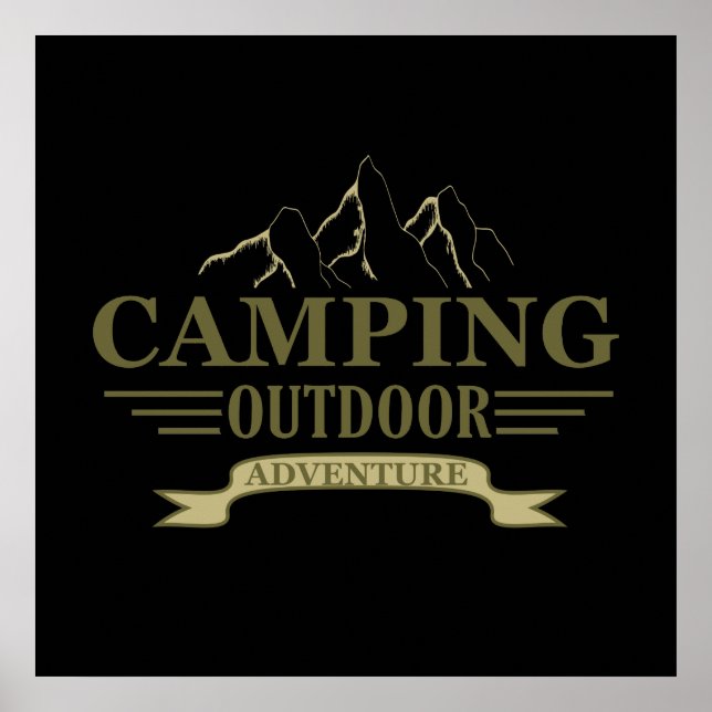 Camping-Abenteuer Poster (Vorne)