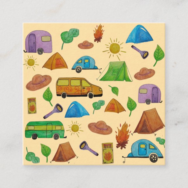 Camping adventure begleitkarte (Vorderseite)