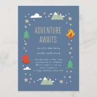 Camping Adventure erwartet Boy Baby Shower