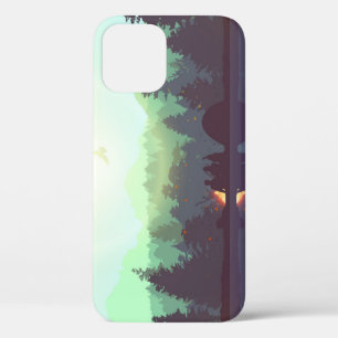 Camping Adventure Forest Mountain Illustration Case-Mate iPhone Hülle
